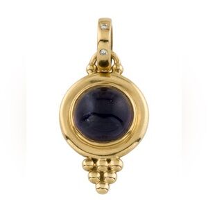 Temple St. Clair 18k Gold and Iolite Pendant